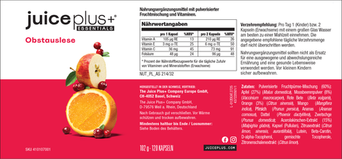Obst-, Gemüse- und Beerenmischung Kapseln